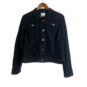 MiFresia 100% linen black coat.